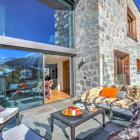 Boutique Moritz For 12 With Sauna Villa Samedan